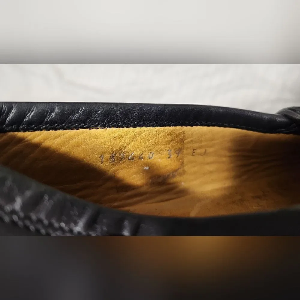 Gucci black leather
